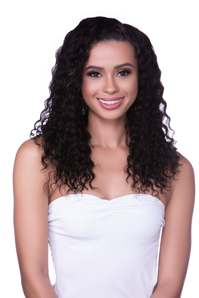 Deep wave closure wig