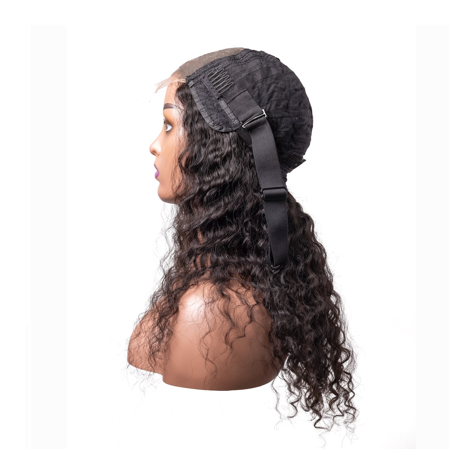 Deep wave closure wig