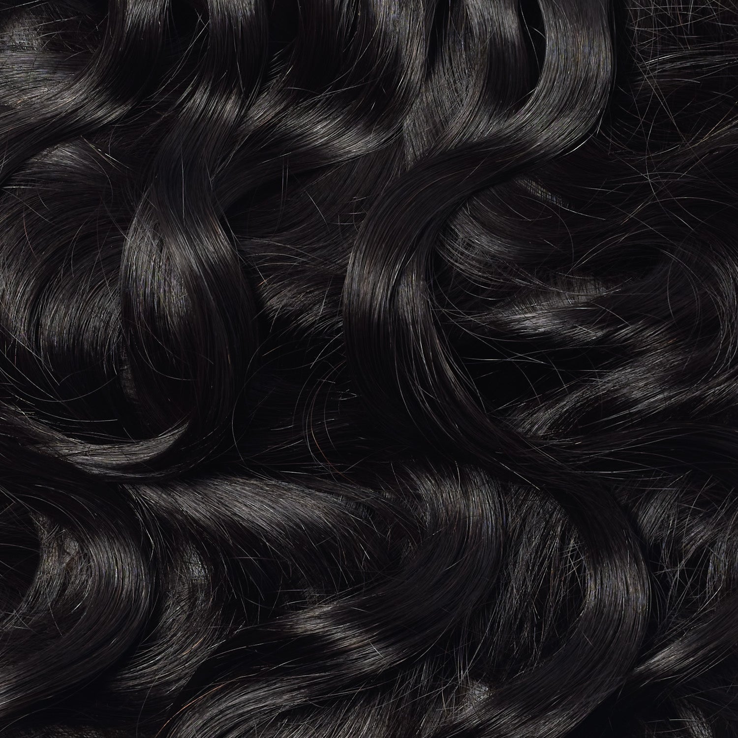 close up of Go Sleek Burmese Body Wave hair bundle in natural black