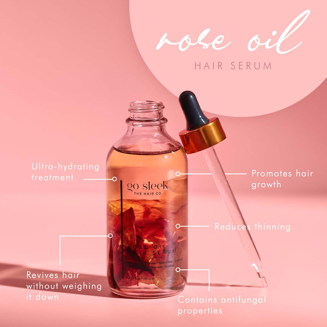 Suero para el cabello con aceite de rosas