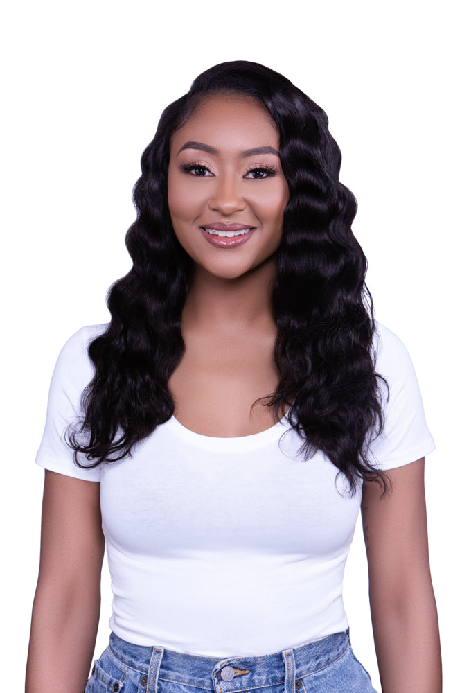 Follicle fusion clip in hair extensions invisible clip ins