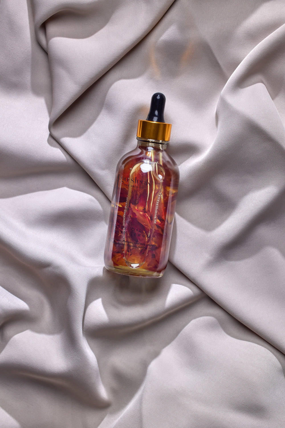 Suero para el cabello con aceite de rosas