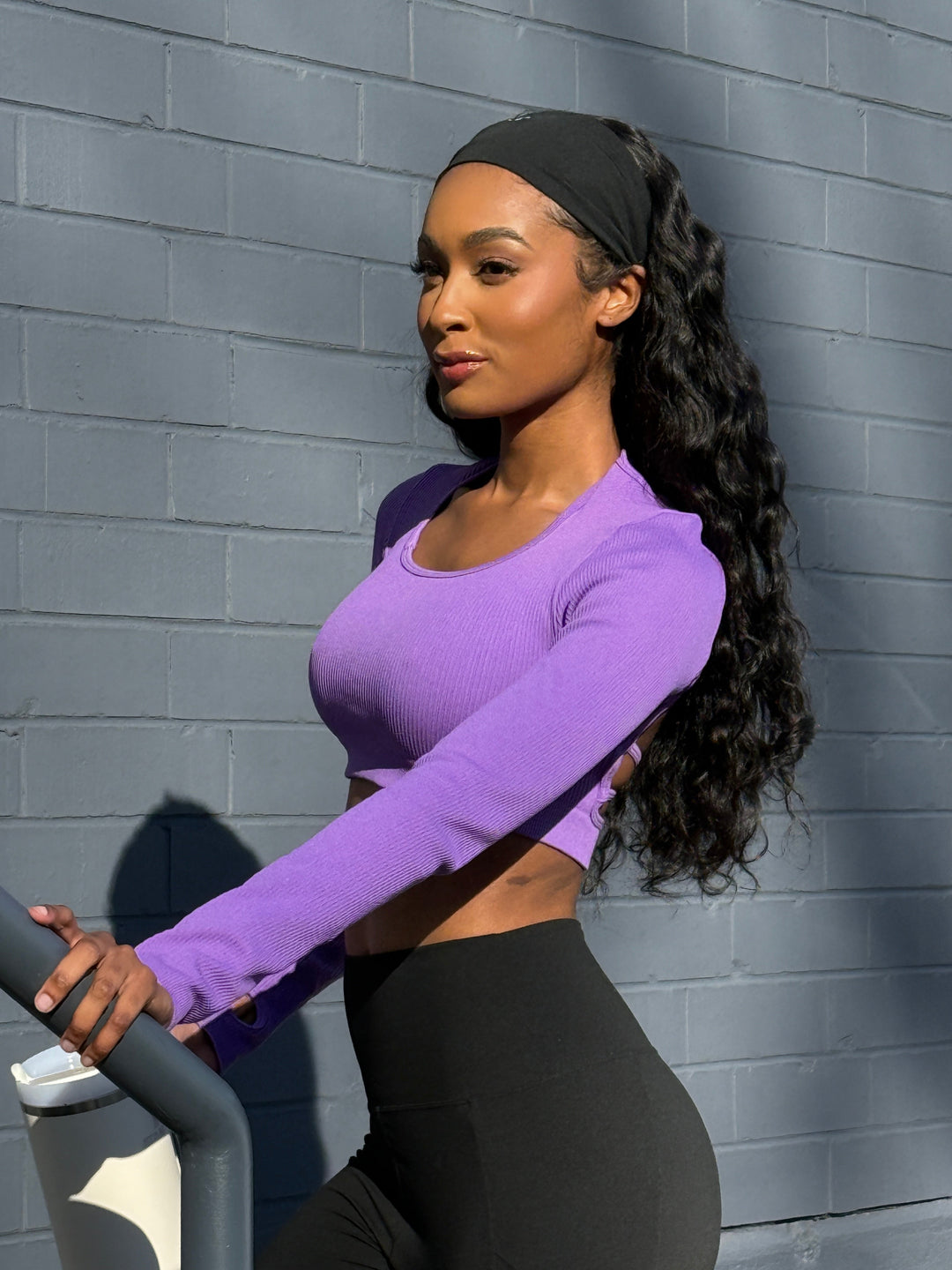 Natural body wave half wig made with virgin human hair for easy protective styling