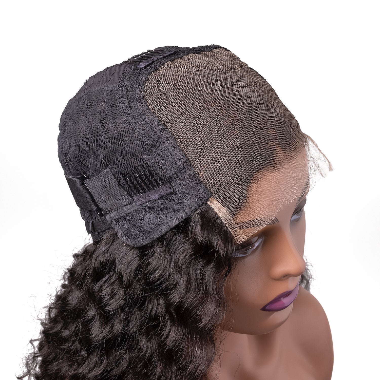 Deep wave closure wig
