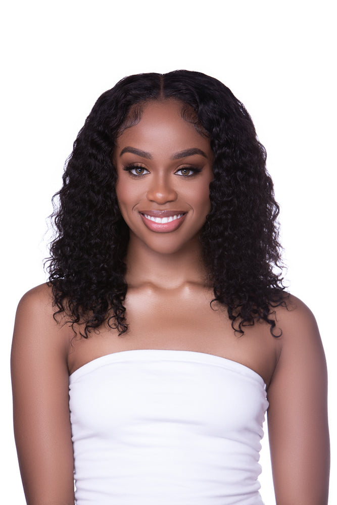 Deep wave closure wig